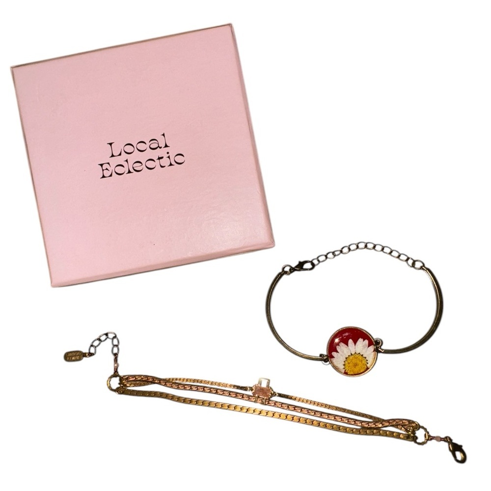 Floral And Gold Bracelet Bundle